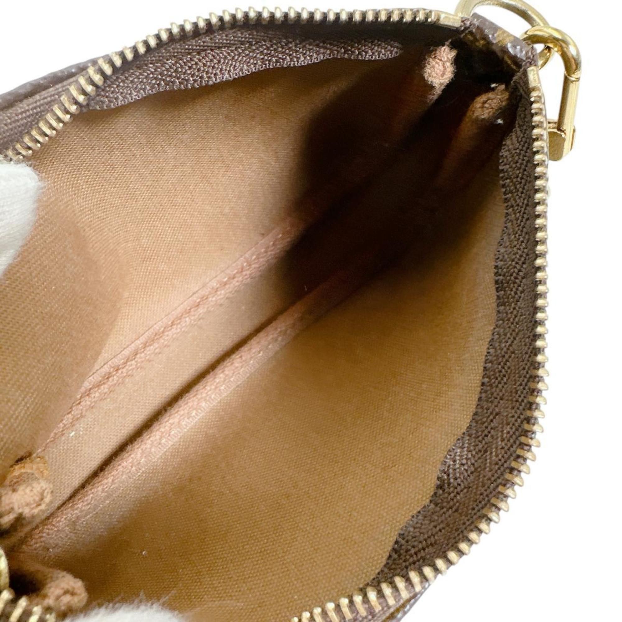 Louis Vuitton Louis Vuitton Monogram Mini Pochette Accessoires Handbag in Canvas, M58009, Brown Size ONE SIZE - 9 Thumbnail
