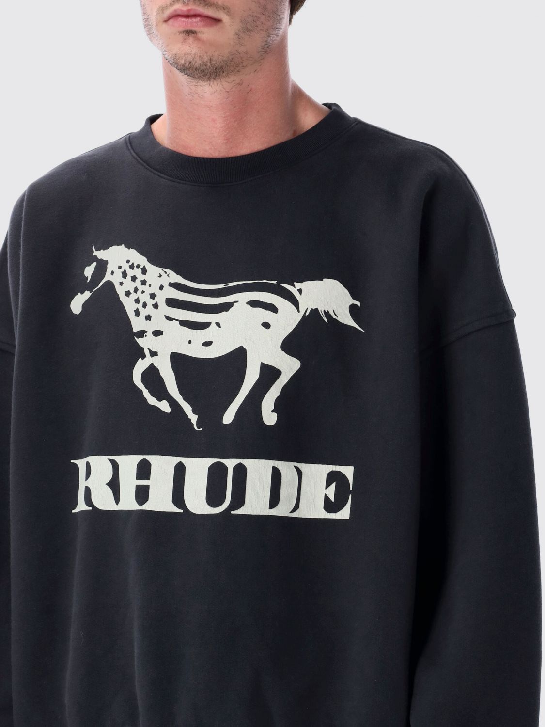 Rhude Rhude Sweatshirt Men Black Size US S / EU 44-46 / 1 - 3 Thumbnail