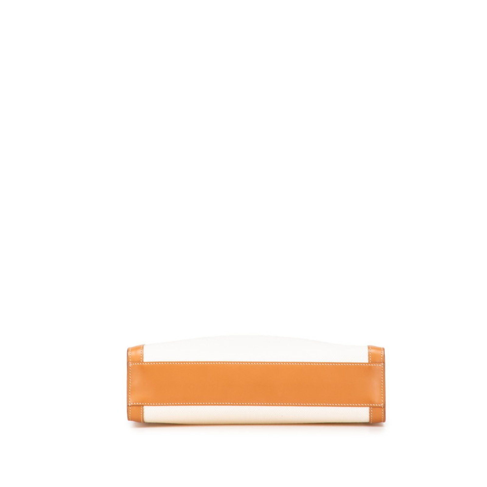 Celine Celine Vertical Cabas Small Handbag/Shoulder Bag, 2-Way, 192082, Natural, Tan, Brown Canvas and Leather, Women's, CELINE Size ONE SIZE - 3 Thumbnail