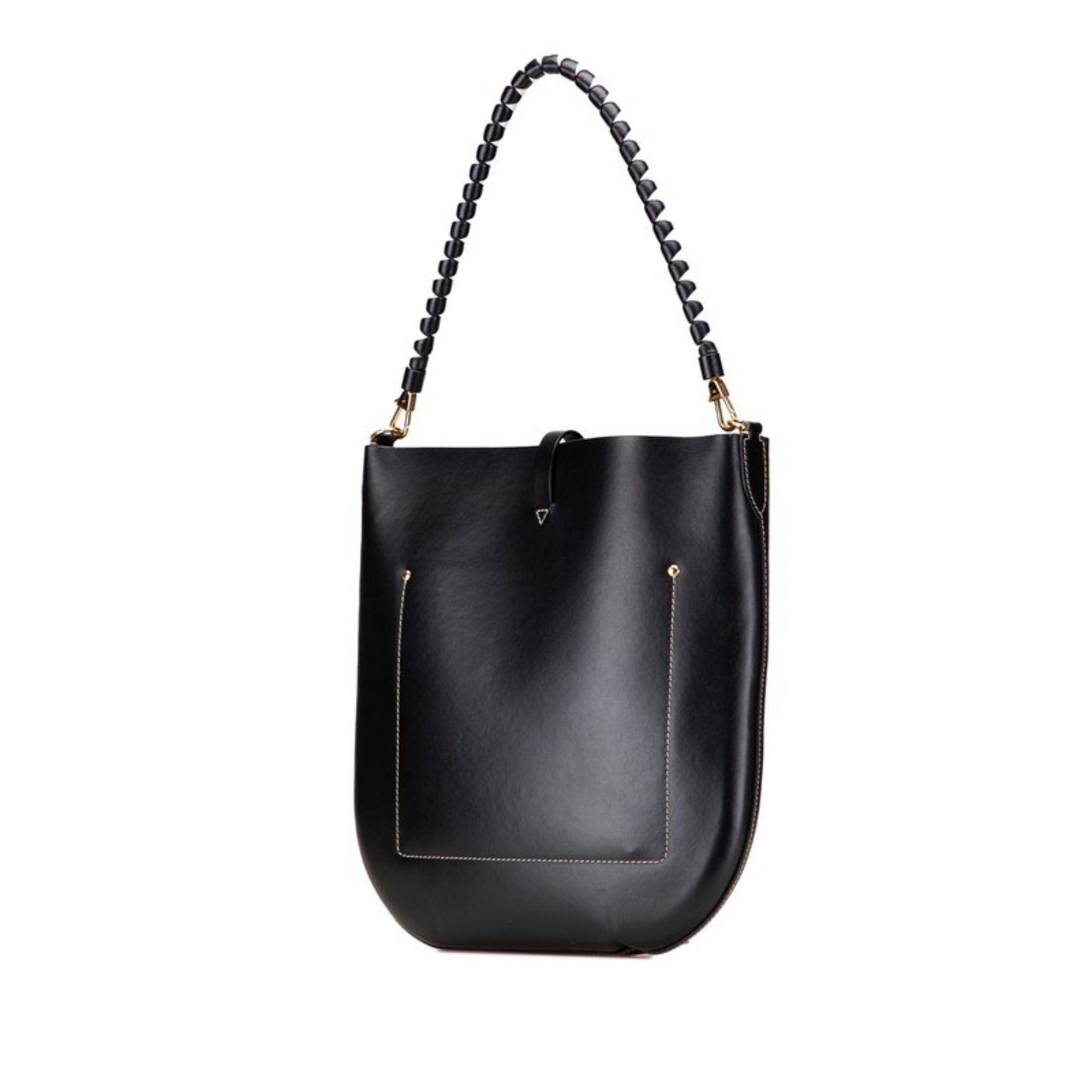 Burberry Burberry TB logo one-shoulder bag in black leather for women. Size ONE SIZE - 2 Thumbnail