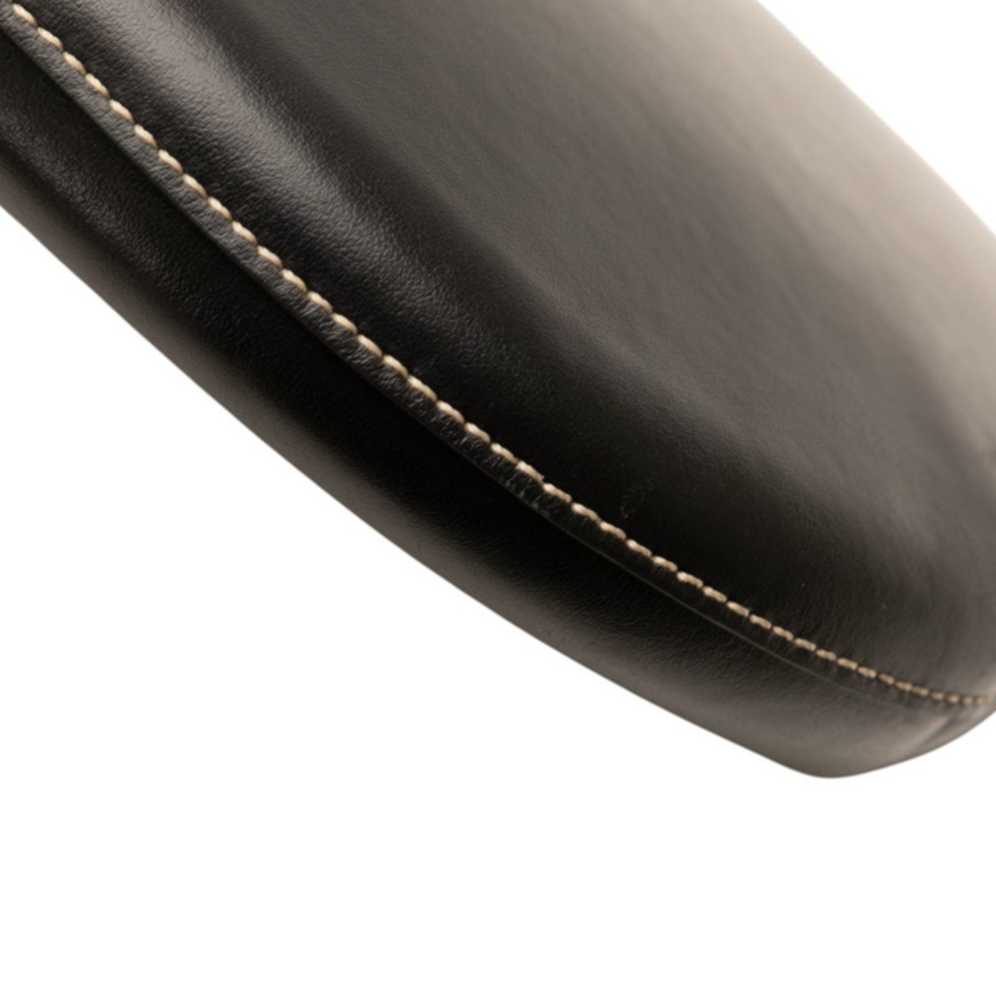 Burberry Burberry TB logo one-shoulder bag in black leather for women. Size ONE SIZE - 5 Thumbnail