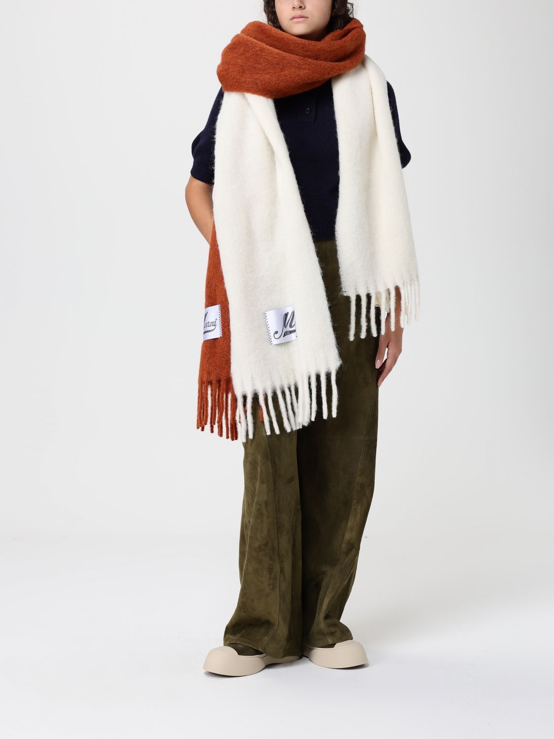 Marni Marni Scarf Woman White Size ONE SIZE - 4 Thumbnail