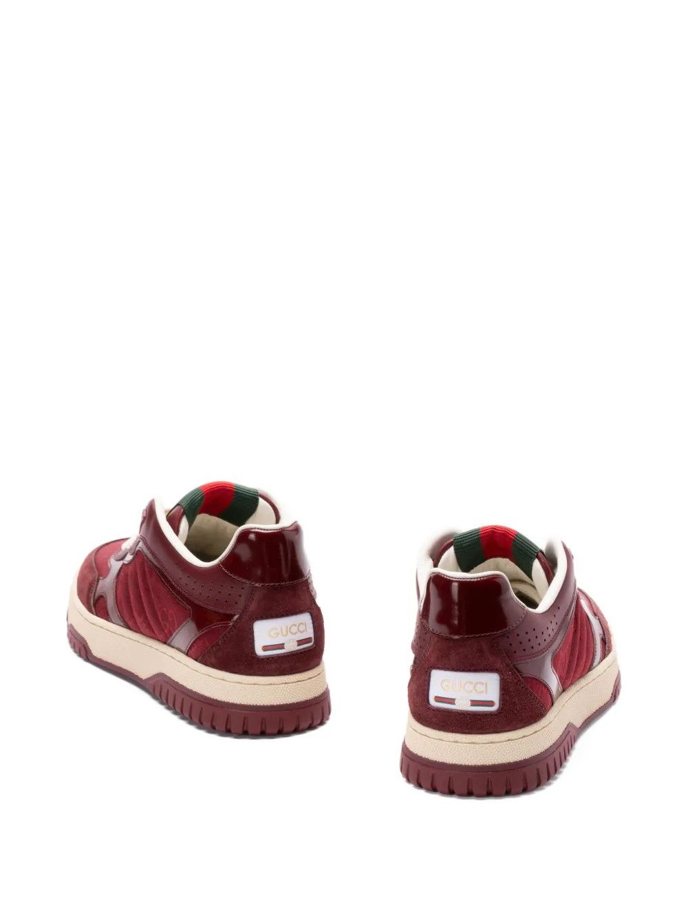 Gucci monogram-embossed sneakers in red Size US 11 / IT 41 - 2 Thumbnail