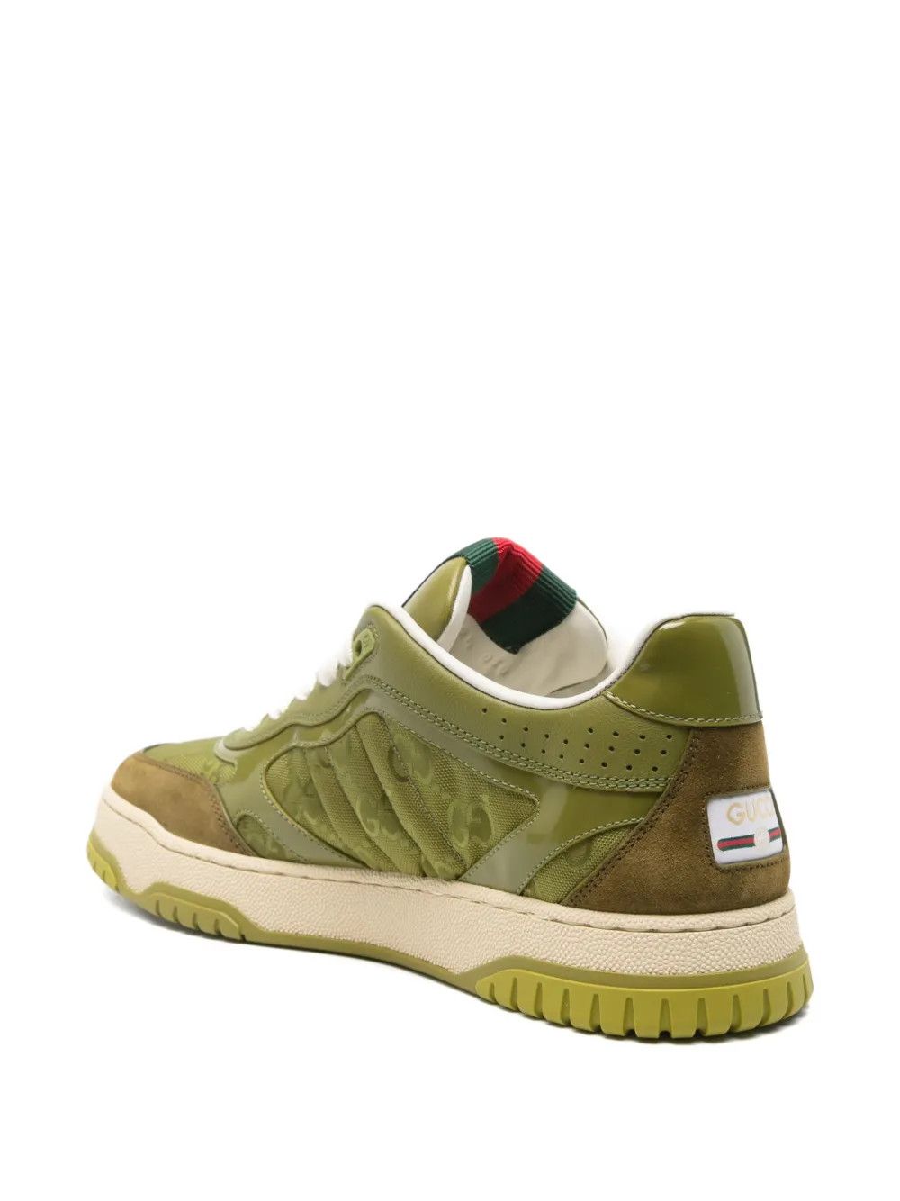 Gucci monogram-embossed sneakers in green Size US 9 / IT 39 - 3 Thumbnail