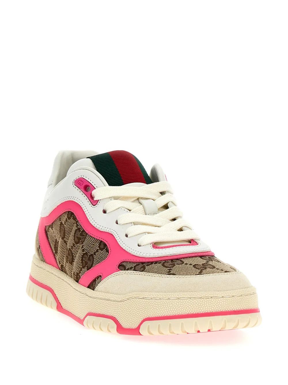 Gucci Re-Web panelled monogram sneakers Size US 10 / IT 40 - 2 Thumbnail