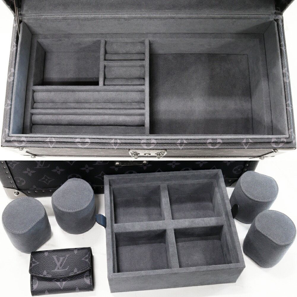 Louis Vuitton Louis Vuitton Louis Vuitton Monogram Eclipse Coffret Accessoires Jewelry Box M44127 Canvas Other M44127 DUTY FREE for USA Size ONE SIZE - 2 Thumbnail