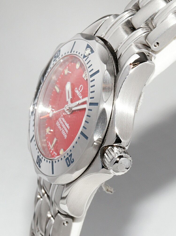 Omega Omega Omega Red Dial Seamaster 300m Professional Watch 2582.61 Metal Quartz 2582.61 DUTY FREE for USA Size ONE SIZE - 3 Thumbnail