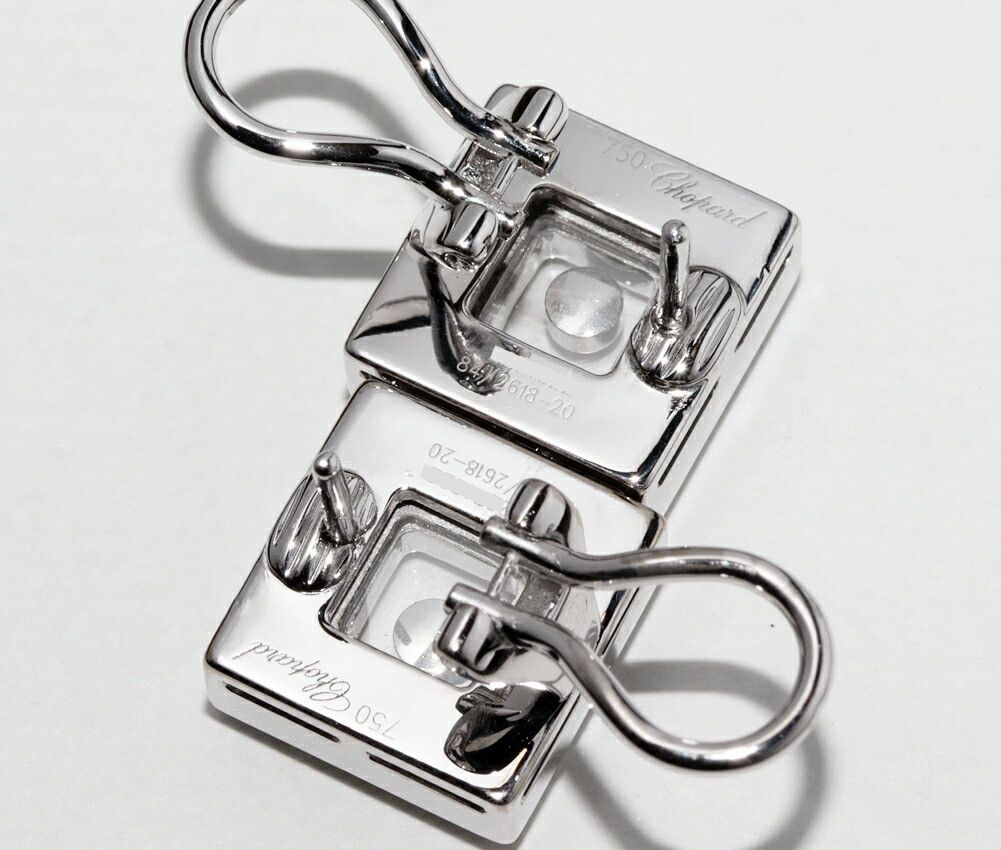 Chopard Chopard Chopard K18WG Happy Diamonds Earrings 84/2618-20 Metal Earrings 84/2618-20 DUTY FREE for USA Size ONE SIZE - 5 Thumbnail