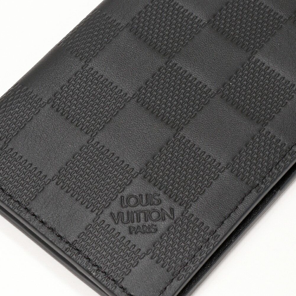 Louis Vuitton Louis Vuitton Louis Vuitton Damier Infini Organizer de Poche bifold card case N63197 Canvas Card Case N63197 DUTY FREE for USA Size ONE SIZE - 4 Thumbnail