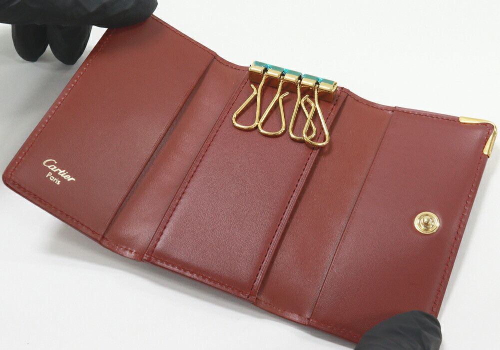 Cartier Cartier Cartier Must Line Calfskin 4 Key Case Leather Key case DUTY FREE for USA Size ONE SIZE - 3 Thumbnail