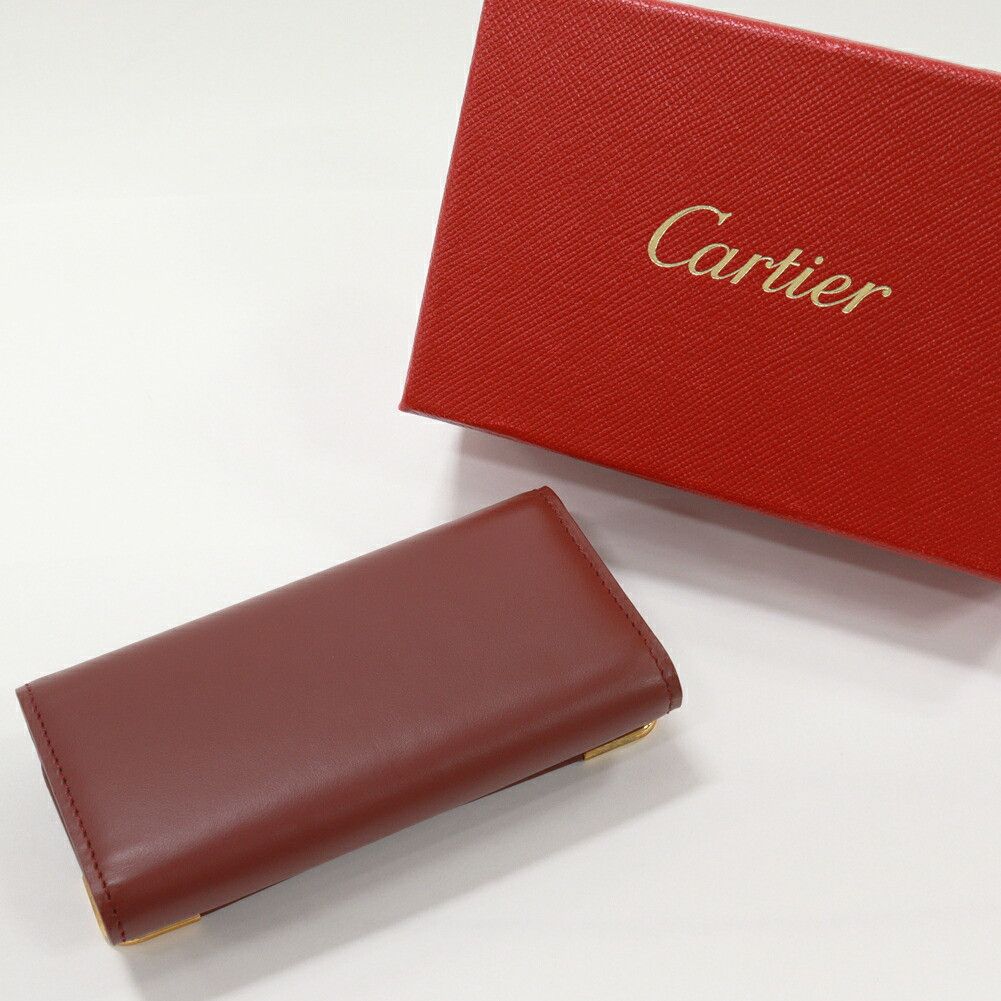 Cartier Cartier Cartier Must Line Calfskin 4 Key Case Leather Key case DUTY FREE for USA Size ONE SIZE - 2 Thumbnail