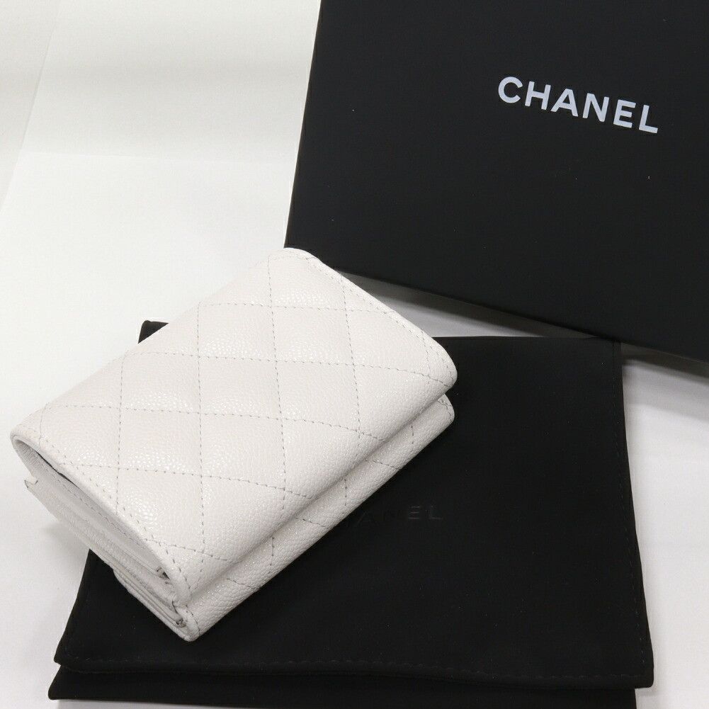 Chanel Chanel Chanel Grained Shiny Calfskin Classic Small Flap Wallet AP0230 Leather Short Wallet AP0230 DUTY FREE for USA Size ONE SIZE - 2 Thumbnail