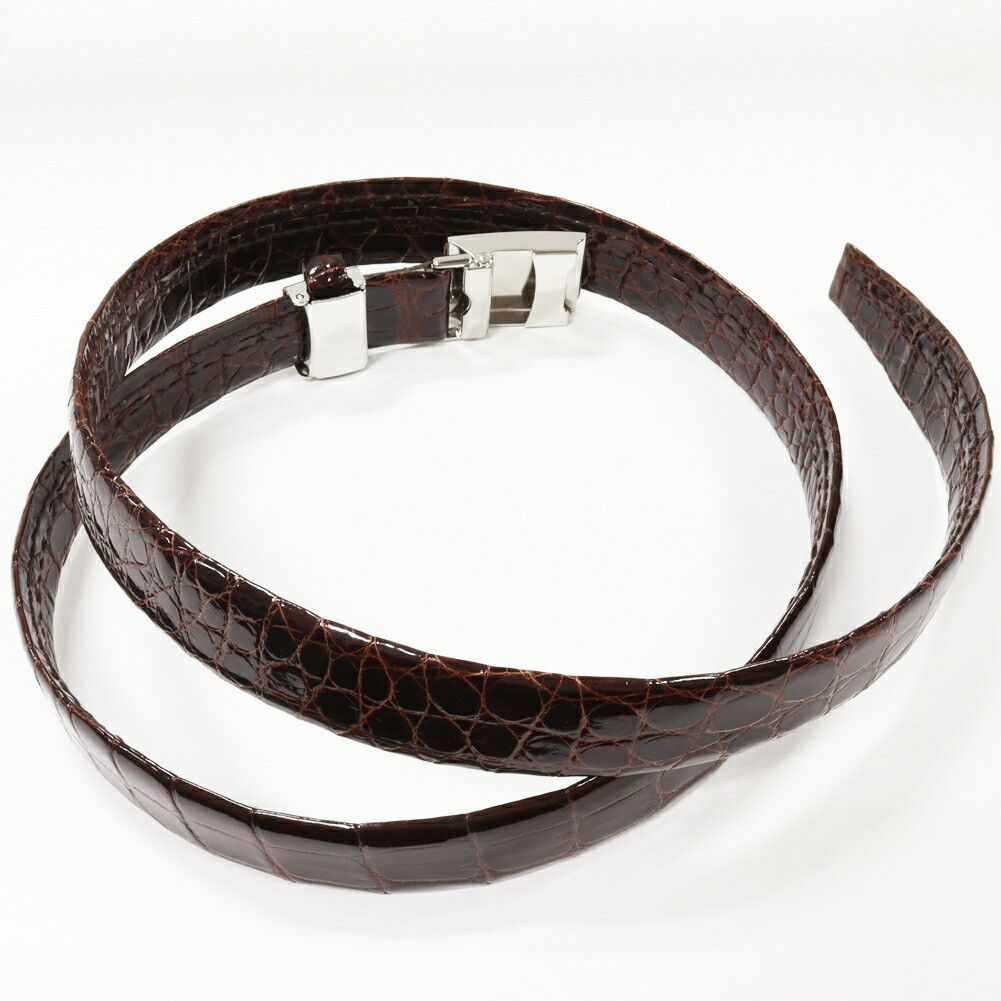 Other Other Crocodile Belt Leather Belt DUTY FREE for USA Size ONE SIZE - 2 Thumbnail
