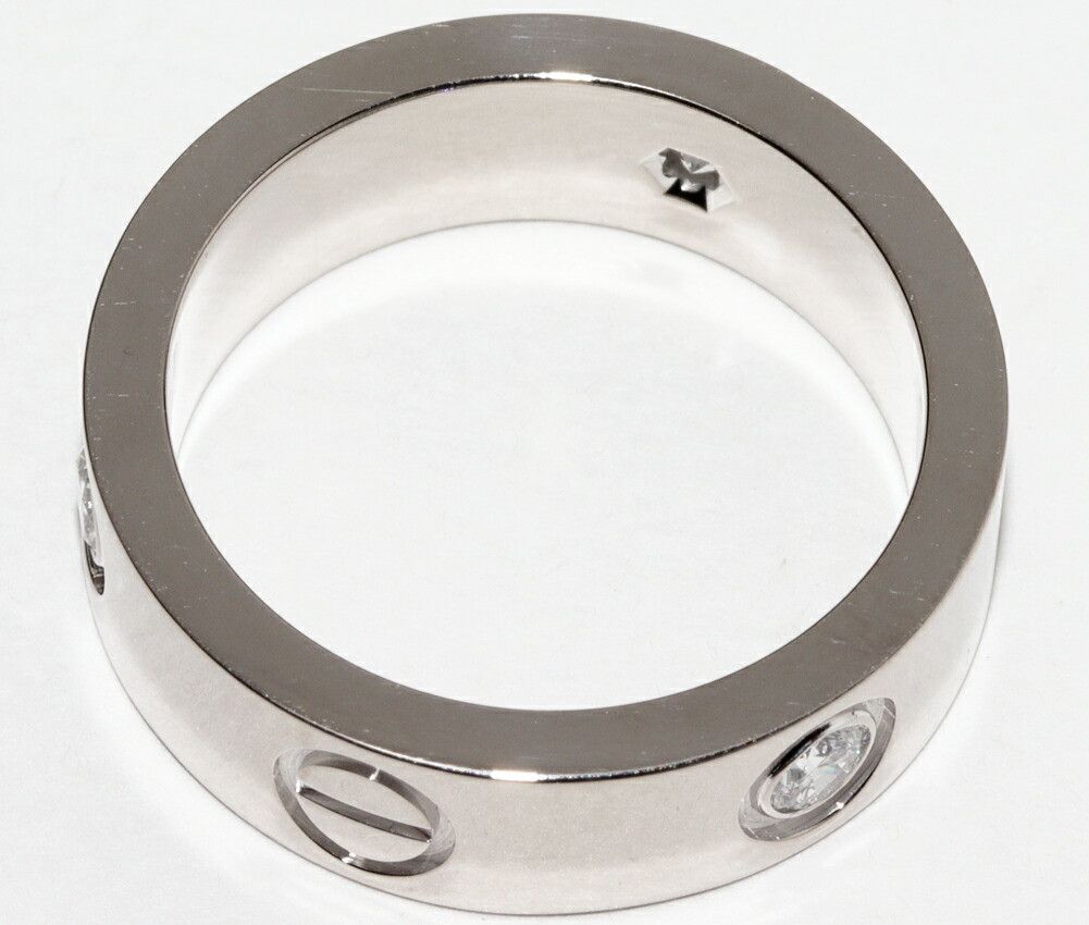 Cartier Cartier Cartier K18WG Love Ring Ring B40325 Size 10 Metal Ring B40325 DUTY FREE for USA Size ONE SIZE - 3 Thumbnail