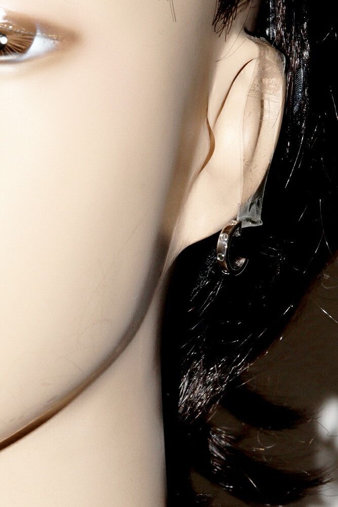 Cartier Cartier Cartier K18WG Mini Love Earring Single B80289 Metal Earrings B80289 DUTY FREE for USA Size ONE SIZE - 2 Thumbnail