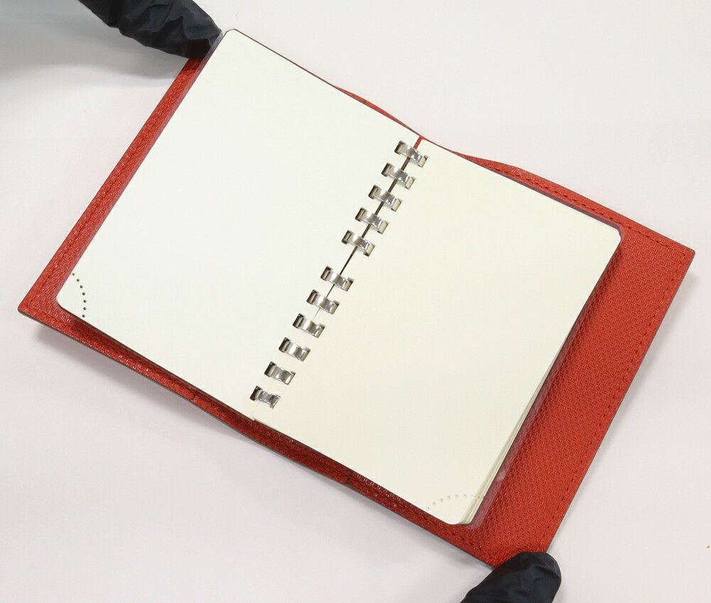 Hermes Hermes Hermes Agenda PM Gran Ash Notebook Cover Silver Hardware Leather Other Stamp Q DUTY FREE for USA Size ONE SIZE - 5 Thumbnail