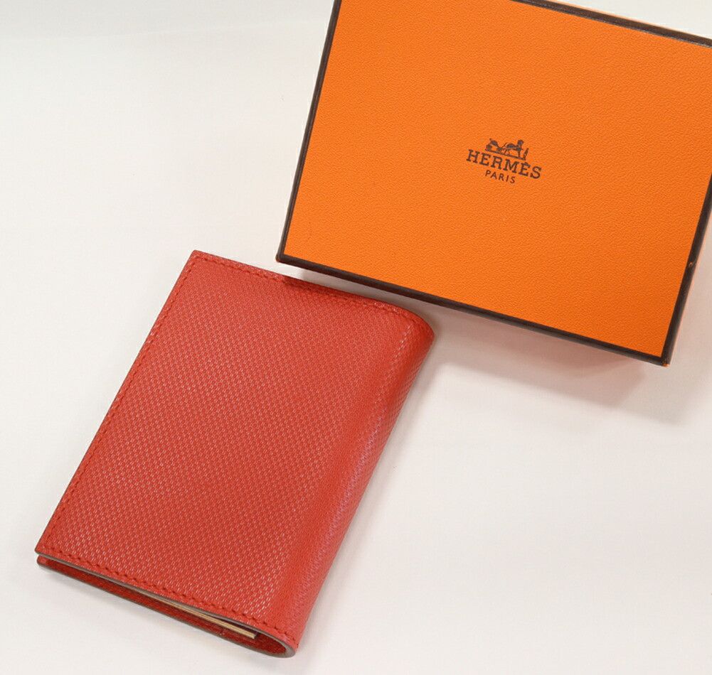 Hermes Hermes Hermes Agenda PM Gran Ash Notebook Cover Silver Hardware Leather Other Stamp Q DUTY FREE for USA Size ONE SIZE - 2 Thumbnail