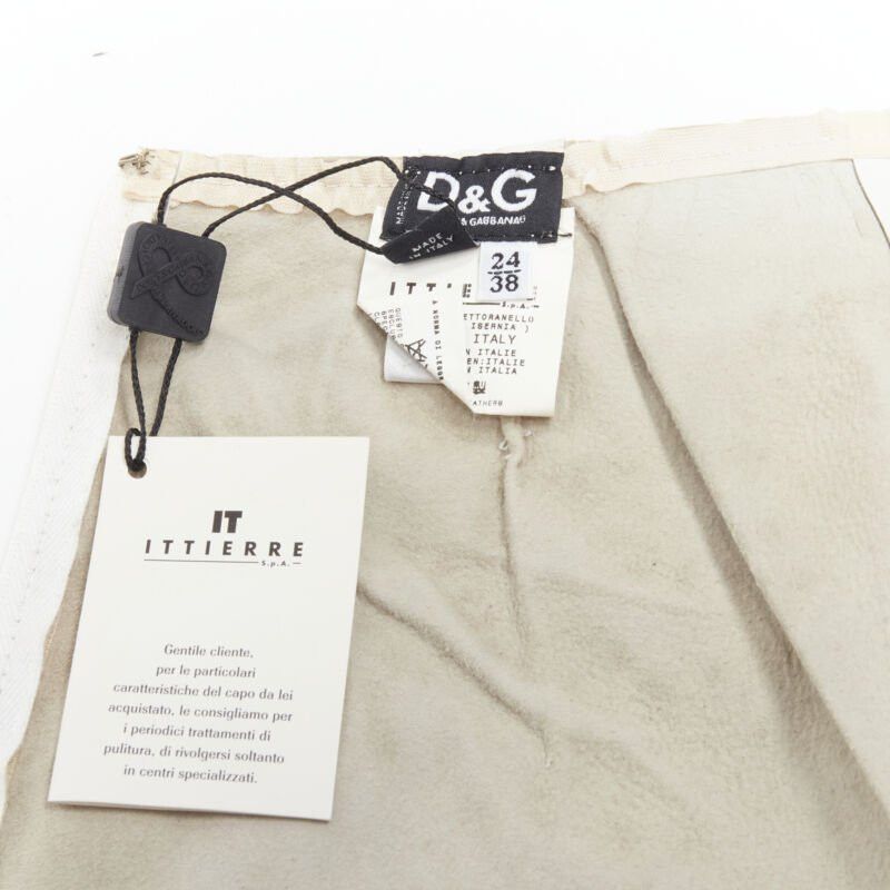 Dolce & Gabbana rare D&G DOLCE GABBANA 2001 Runway Acid Rock rock lace up leather skirt IT38 XS Size 26" / US 2 / IT 38 - 11 Thumbnail