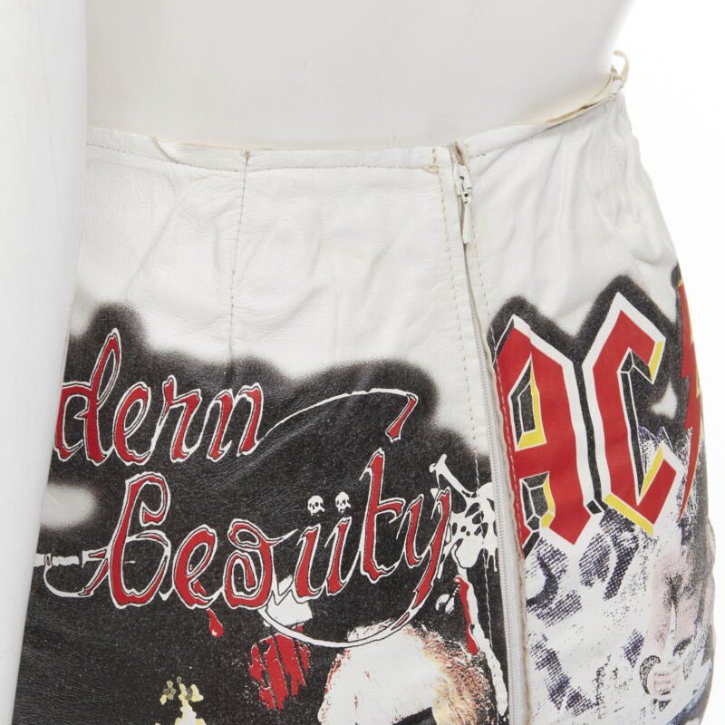 Dolce & Gabbana rare D&G DOLCE GABBANA 2001 Runway Acid Rock rock lace up leather skirt IT38 XS Size 26" / US 2 / IT 38 - 9 Thumbnail