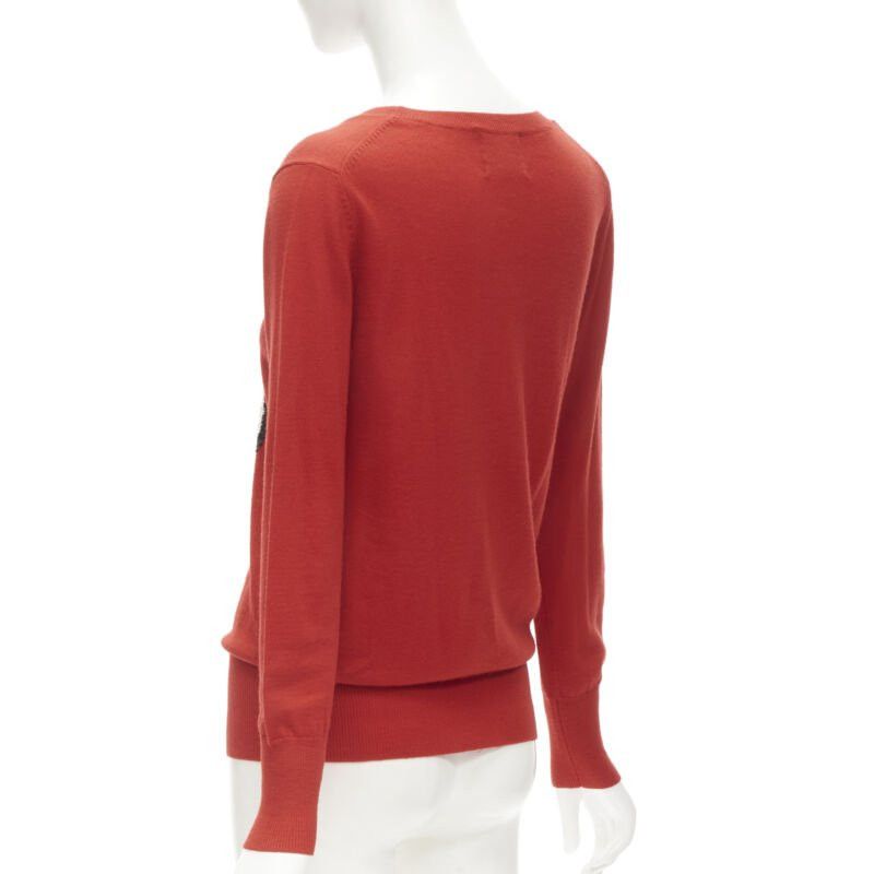 Markus Lupfer MARKUS LUPFER comic eyes sequins red pullover sweater XS Size XS / US 0-2 / IT 36-38 - 6 Thumbnail