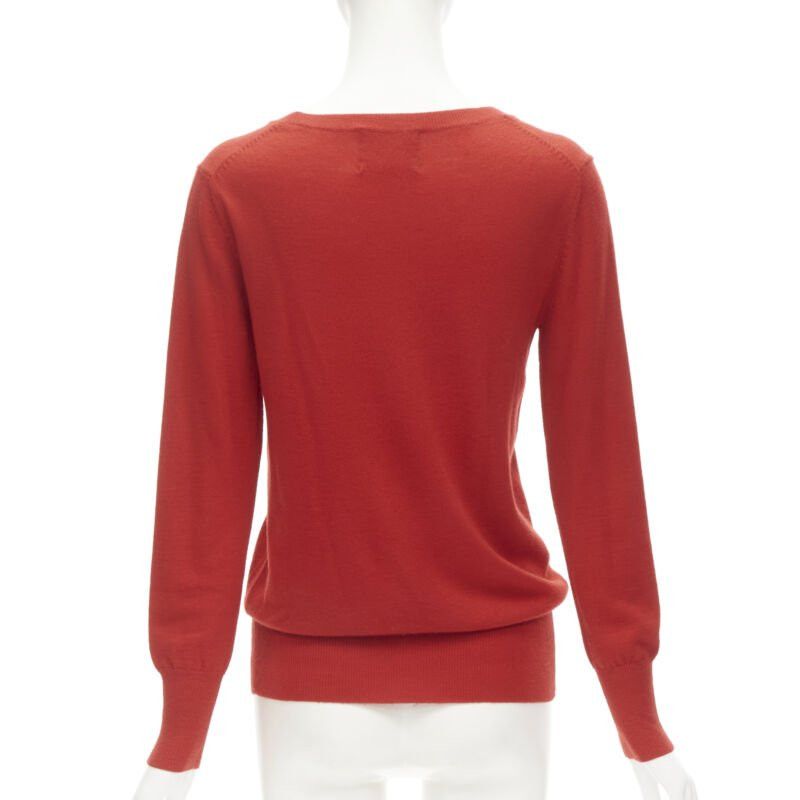 Markus Lupfer MARKUS LUPFER comic eyes sequins red pullover sweater XS Size XS / US 0-2 / IT 36-38 - 5 Thumbnail