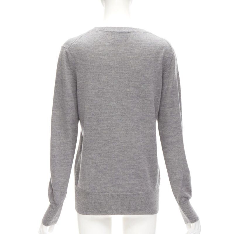Markus Lupfer MARKUS LUPFER grey knit red lips sequins sweater S Size S / US 4 / IT 40 - 5 Thumbnail