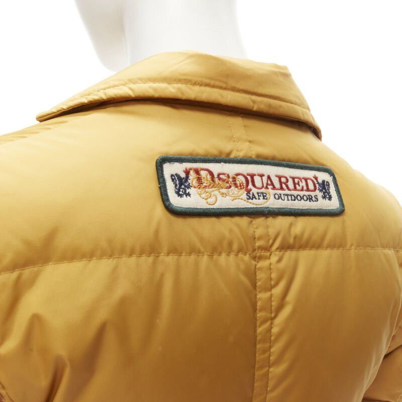 Dsquared2 DSQUARED2 mustard white goose down padded 3-pocket blazer jacket IT38 XS Size XS / US 0-2 / IT 36-38 - 2 Thumbnail