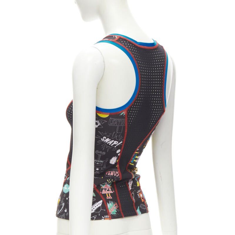 Fendi FENDI Activewear black FF robot Monster Eye tank top XS Size XS / US 0-2 / IT 36-38 - 6 Thumbnail
