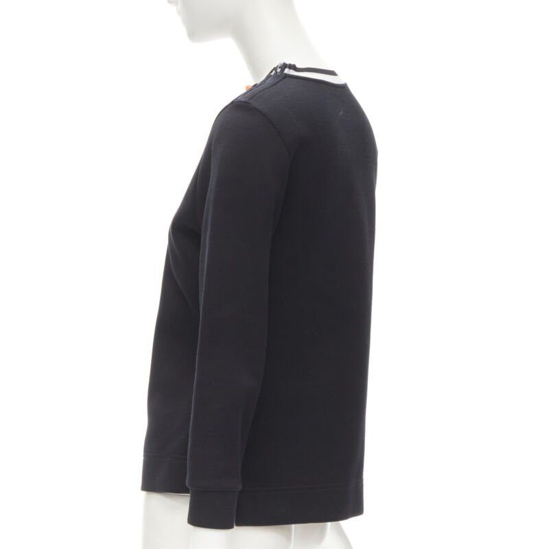 Fendi FENDI Flowerland leather spike stud mesh crew neck pullover sweater S Size S / US 4 / IT 40 - 6 Thumbnail