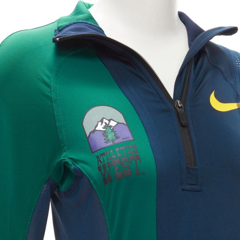 Sacai SACAI NIKE Athletics West patchwork football perforated half zip top XXS Size ONE SIZE - 6 Thumbnail