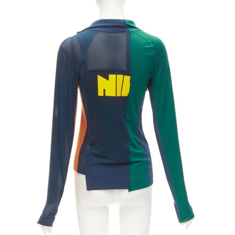 Sacai SACAI NIKE Athletics West patchwork football perforated half zip top XXS Size ONE SIZE - 2 Thumbnail