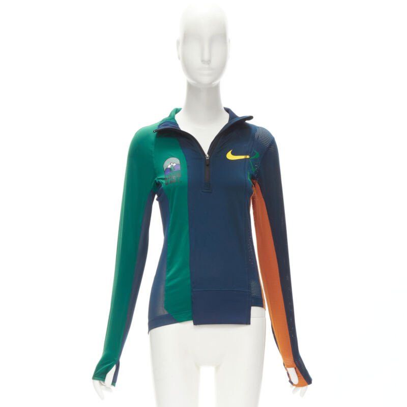 Sacai SACAI NIKE Athletics West patchwork football perforated half zip top XXS Size ONE SIZE - 10 Thumbnail
