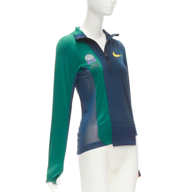 Sacai SACAI NIKE Athletics West patchwork football perforated half zip top XXS Size ONE SIZE - 3 Thumbnail