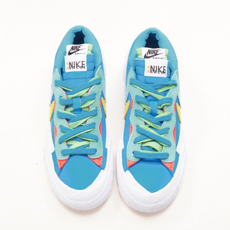 Nike new SACAI KAWS Nike Blazer Low neptune blue mid sneaker EU5 EU37.5 DM7901 400 Size US 5 / IT 35 - 3 Thumbnail