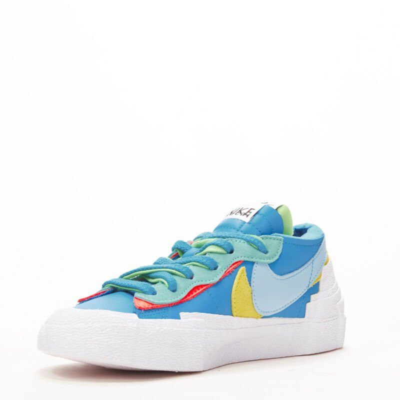 Nike new SACAI KAWS Nike Blazer Low neptune blue mid sneaker EU5 EU37.5 DM7901 400 Size US 5 / IT 35 - 4 Thumbnail