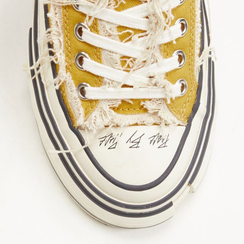 xVESSEL XVESSEL G.O.P. Lows yellow deconstructed distressed sneakers EU37 US7 Size US 7 / IT 37 - 6 Thumbnail