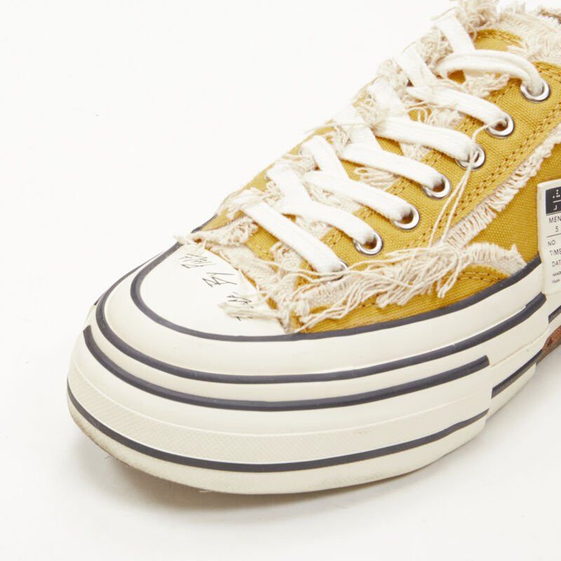 xVESSEL XVESSEL G.O.P. Lows yellow deconstructed distressed sneakers EU37 US7 Size US 7 / IT 37 - 7 Thumbnail