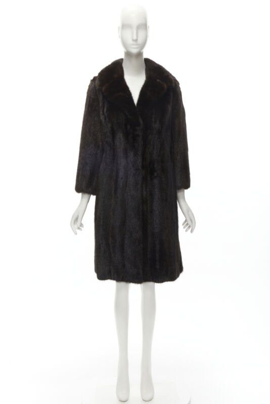 Other NEW YORK FUR brown fur oversized collar long sleeve long coat Size S / US 4 / IT 40 - 10 Thumbnail