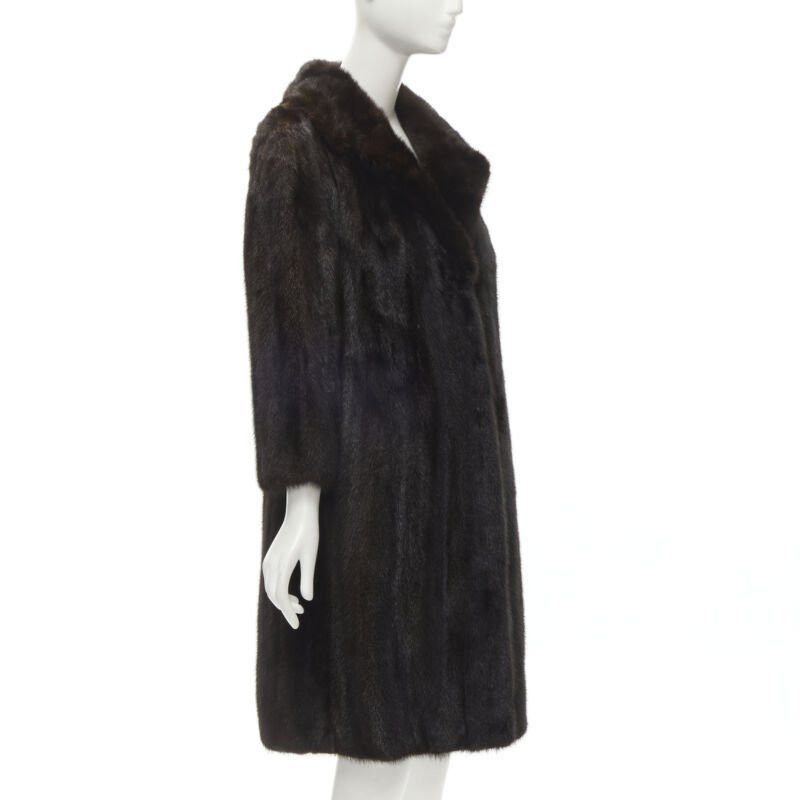 Other NEW YORK FUR brown fur oversized collar long sleeve long coat Size S / US 4 / IT 40 - 4 Thumbnail