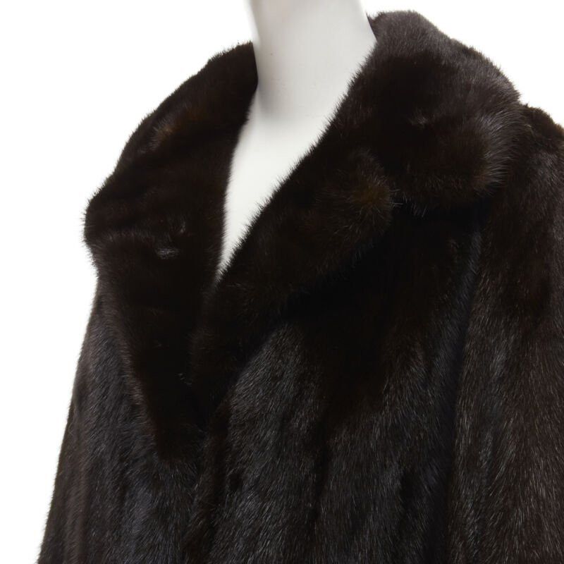Other NEW YORK FUR brown fur oversized collar long sleeve long coat Size S / US 4 / IT 40 - 2 Thumbnail