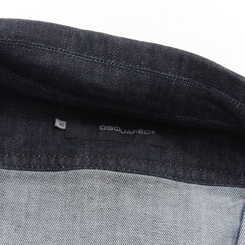 Dsquared2 rare DSQUARED2 Vintage Y2K orange crab blue denim cropped jacket IT40 XS Size S / US 4 / IT 40 - 10 Thumbnail