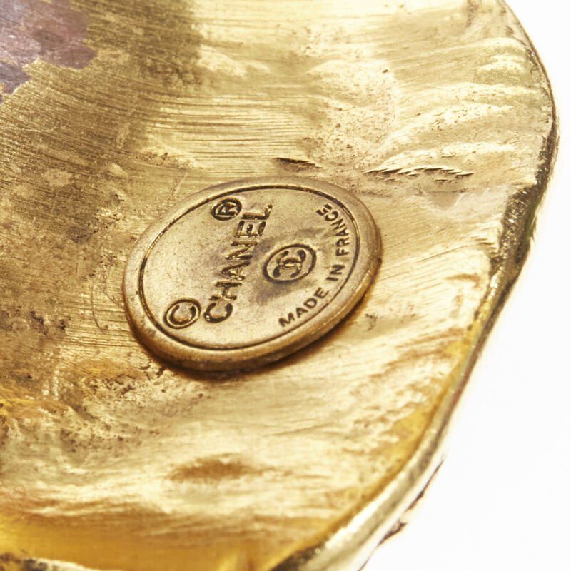 Chanel vintage CHANEL Haute Couture Etruscan ornate handcrafted gilded gold cuff bangle Size ONE SIZE - 3 Thumbnail