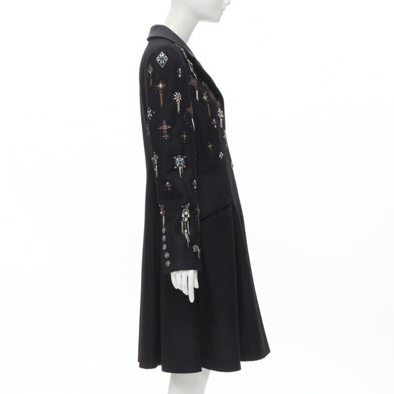 Chanel CHANEL Paris London Metier D'art Lesage Punk embellished cashmere coat FR40 Size M / US 6-8 / IT 42-44 - 4 Thumbnail