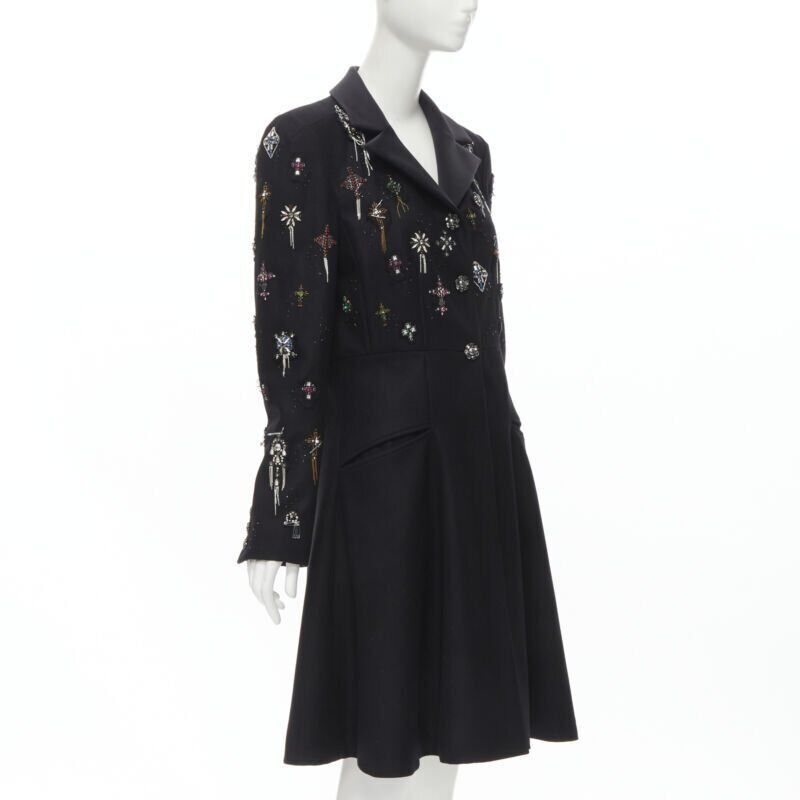 Chanel CHANEL Paris London Metier D'art Lesage Punk embellished cashmere coat FR40 Size M / US 6-8 / IT 42-44 - 3 Thumbnail