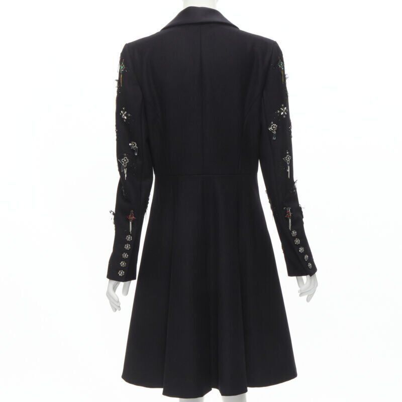 Chanel CHANEL Paris London Metier D'art Lesage Punk embellished cashmere coat FR40 Size M / US 6-8 / IT 42-44 - 5 Thumbnail