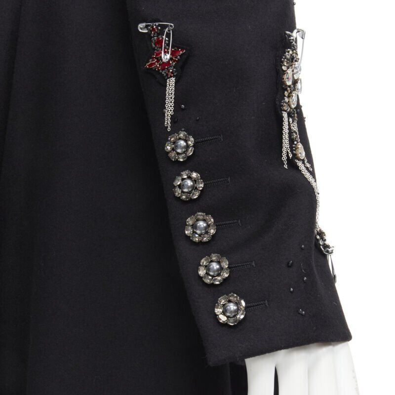 Chanel CHANEL Paris London Metier D'art Lesage Punk embellished cashmere coat FR40 Size M / US 6-8 / IT 42-44 - 7 Thumbnail