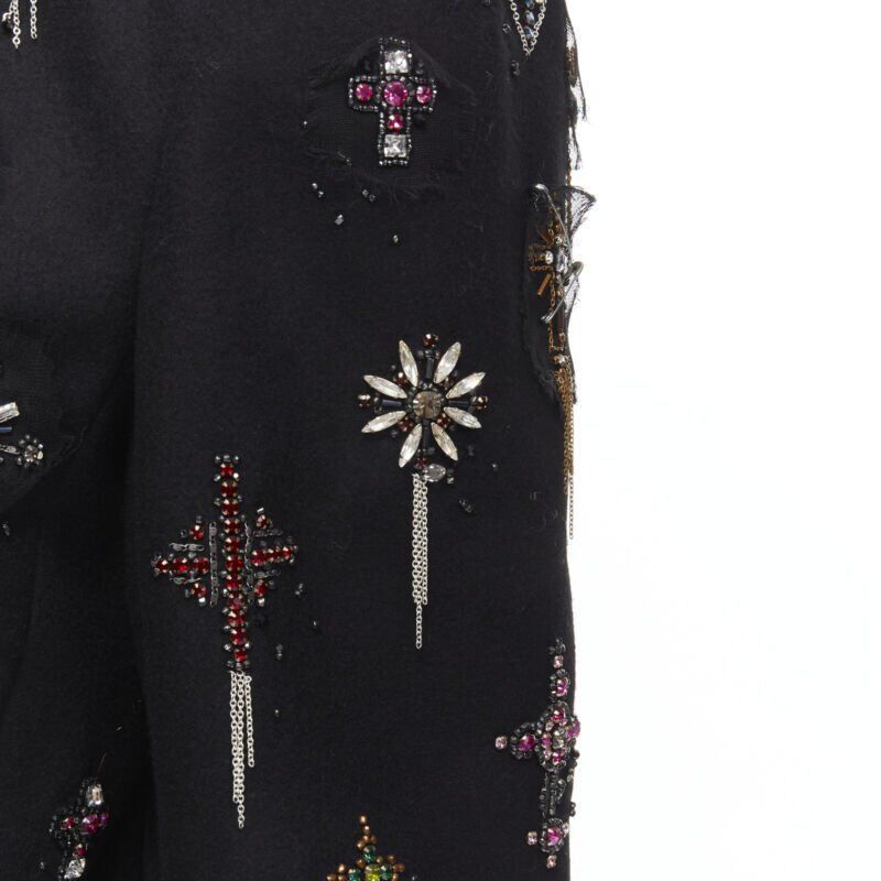 Chanel CHANEL Paris London Metier D'art Lesage Punk embellished cashmere coat FR40 Size M / US 6-8 / IT 42-44 - 9 Thumbnail