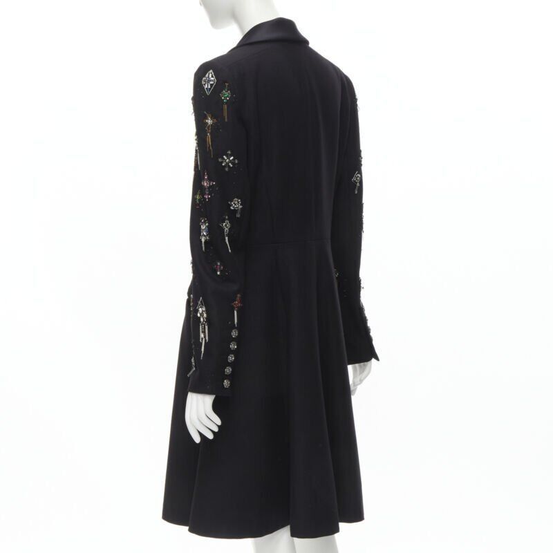 Chanel CHANEL Paris London Metier D'art Lesage Punk embellished cashmere coat FR40 Size M / US 6-8 / IT 42-44 - 6 Thumbnail