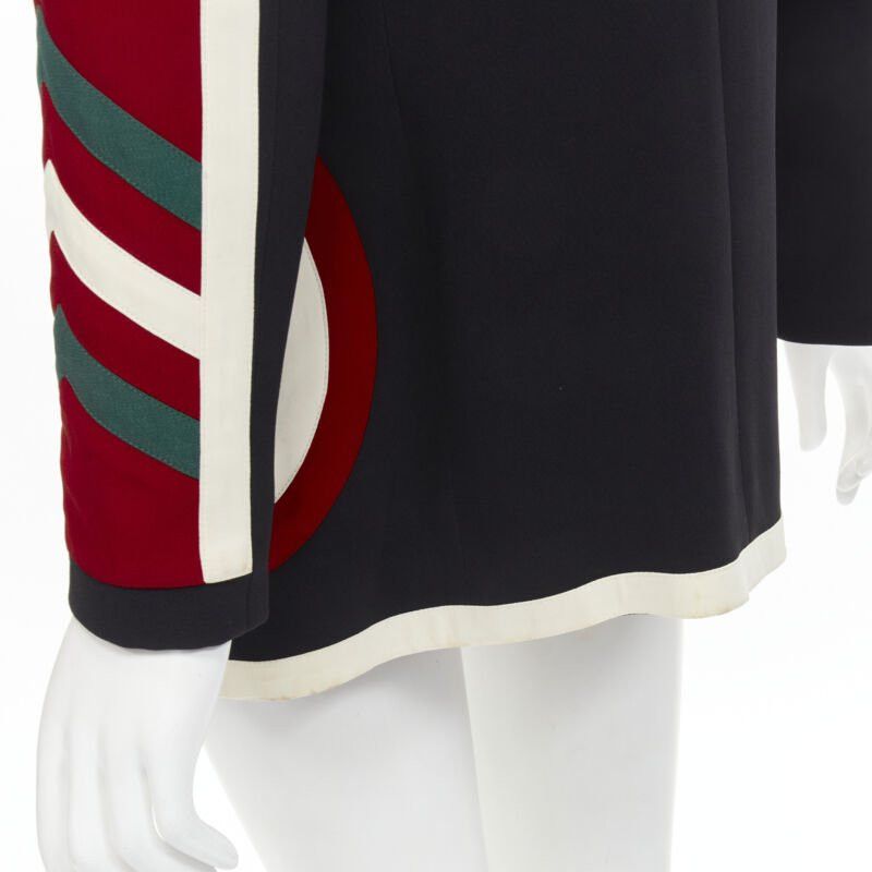 Moschino MOSCHINO COUTURE! black red creoe Star Bullseye geometric blazer IT42 L Size M / US 6-8 / IT 42-44 - 9 Thumbnail