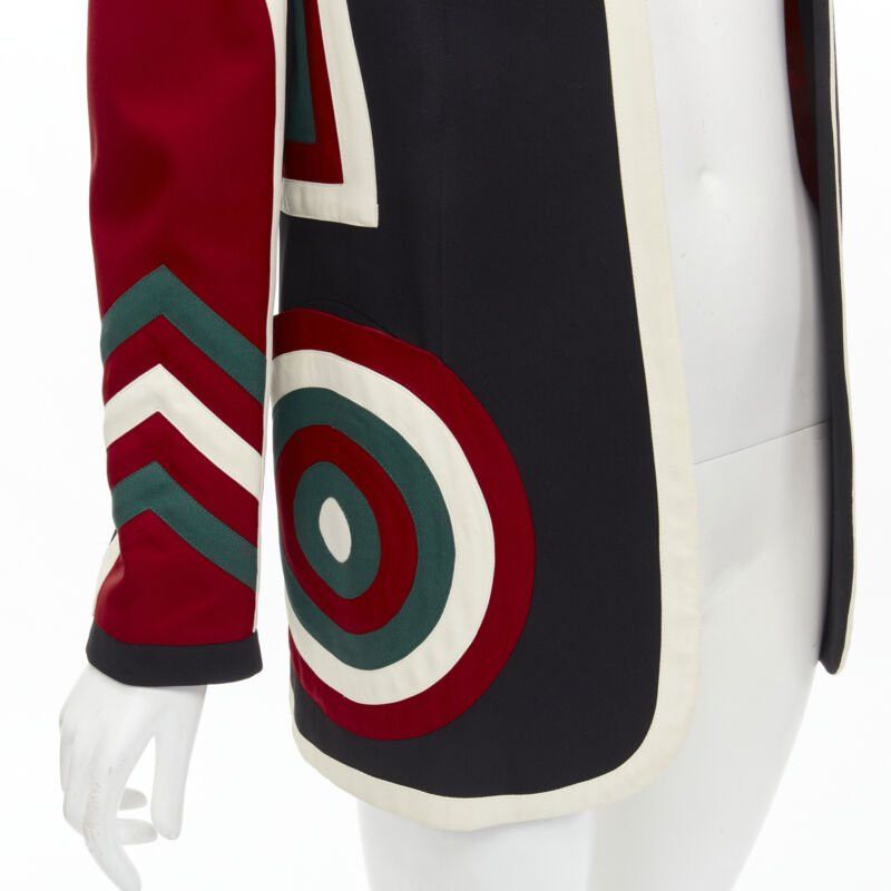 Moschino MOSCHINO COUTURE! black red creoe Star Bullseye geometric blazer IT42 L Size M / US 6-8 / IT 42-44 - 7 Thumbnail